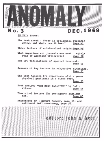 Cover of ANOMALY No. 3